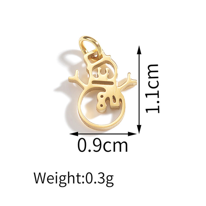 Electroplated Gold Bracelet with Pendant
