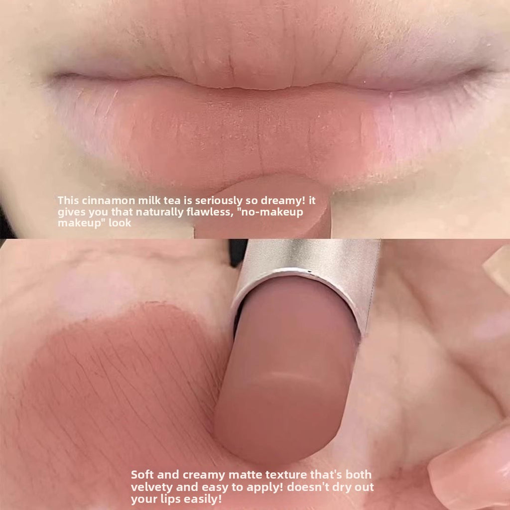 Fake Plain Milk Tea Soft Fog Lipstick