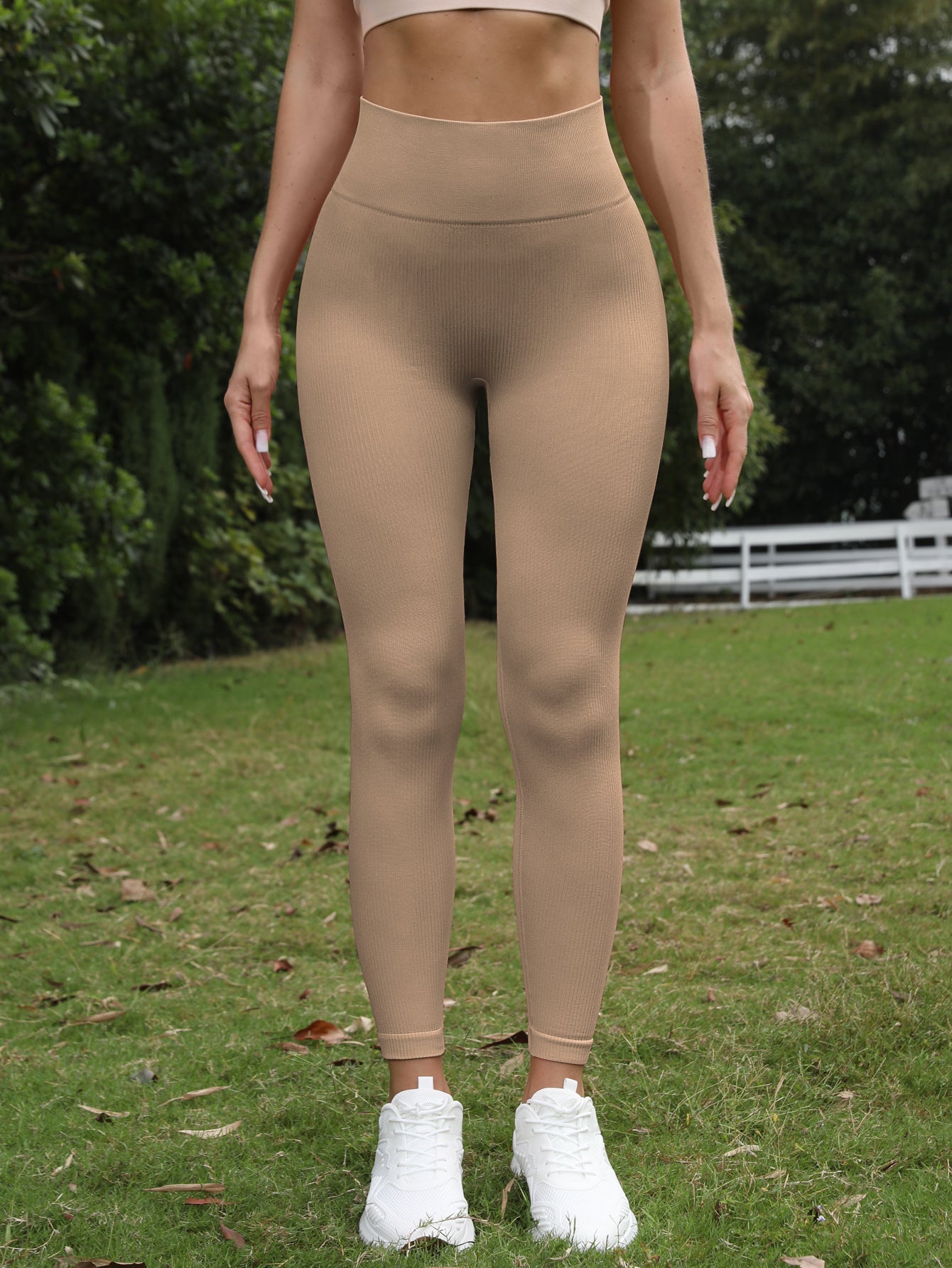 Ribbed Seamless HighWaist Yoga Pants
