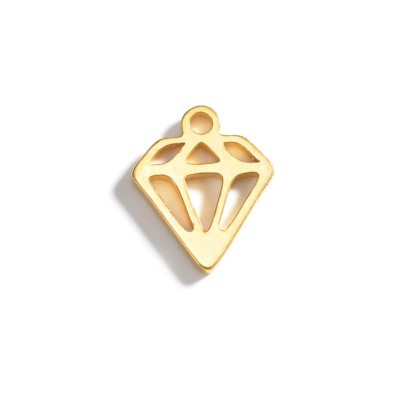 Electroplated Gold Bracelet with Pendant