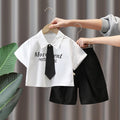 Boys Preppy Summer Shorts Set