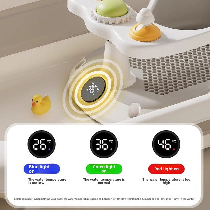 Siège de bain pour bébé avec sangles de sécurité