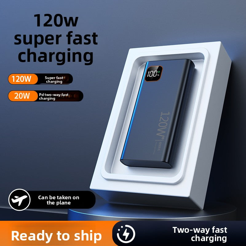120W Super Fast Charging Power Bank 30000mAh Portable Mobile Battery Pack