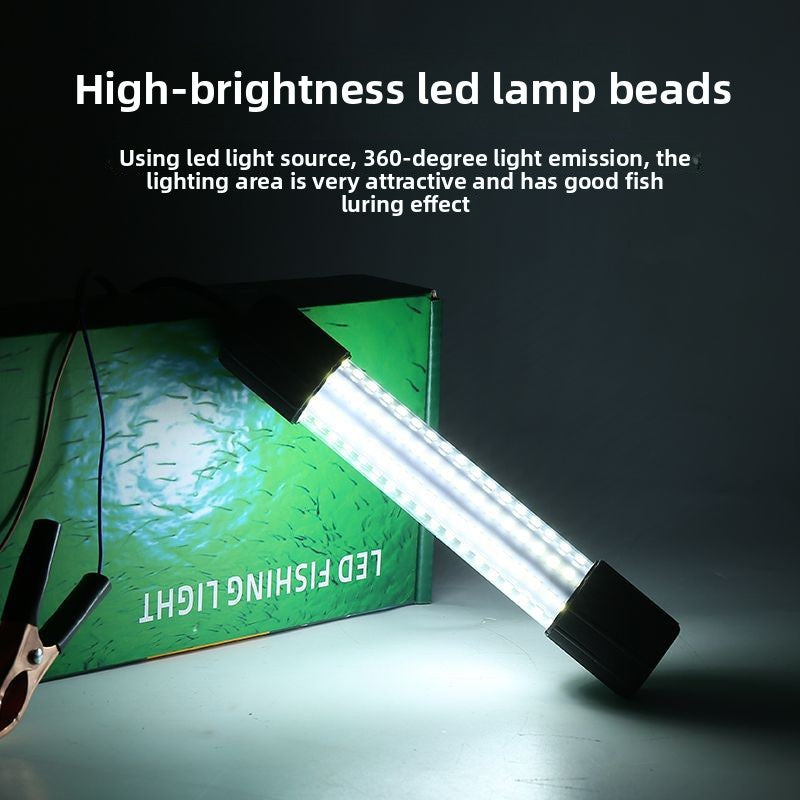 Underwater LED Fishing Lamp 12V-24V Waterproof Fish Attracting Light