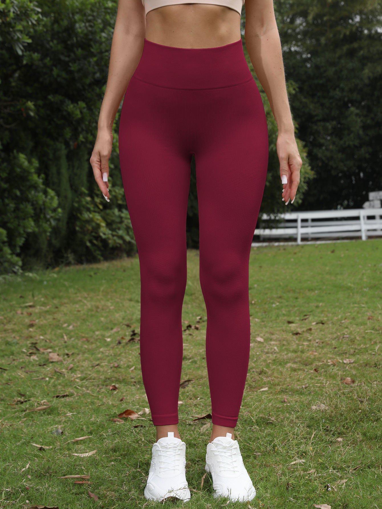 Ribbed Seamless HighWaist Yoga Pants