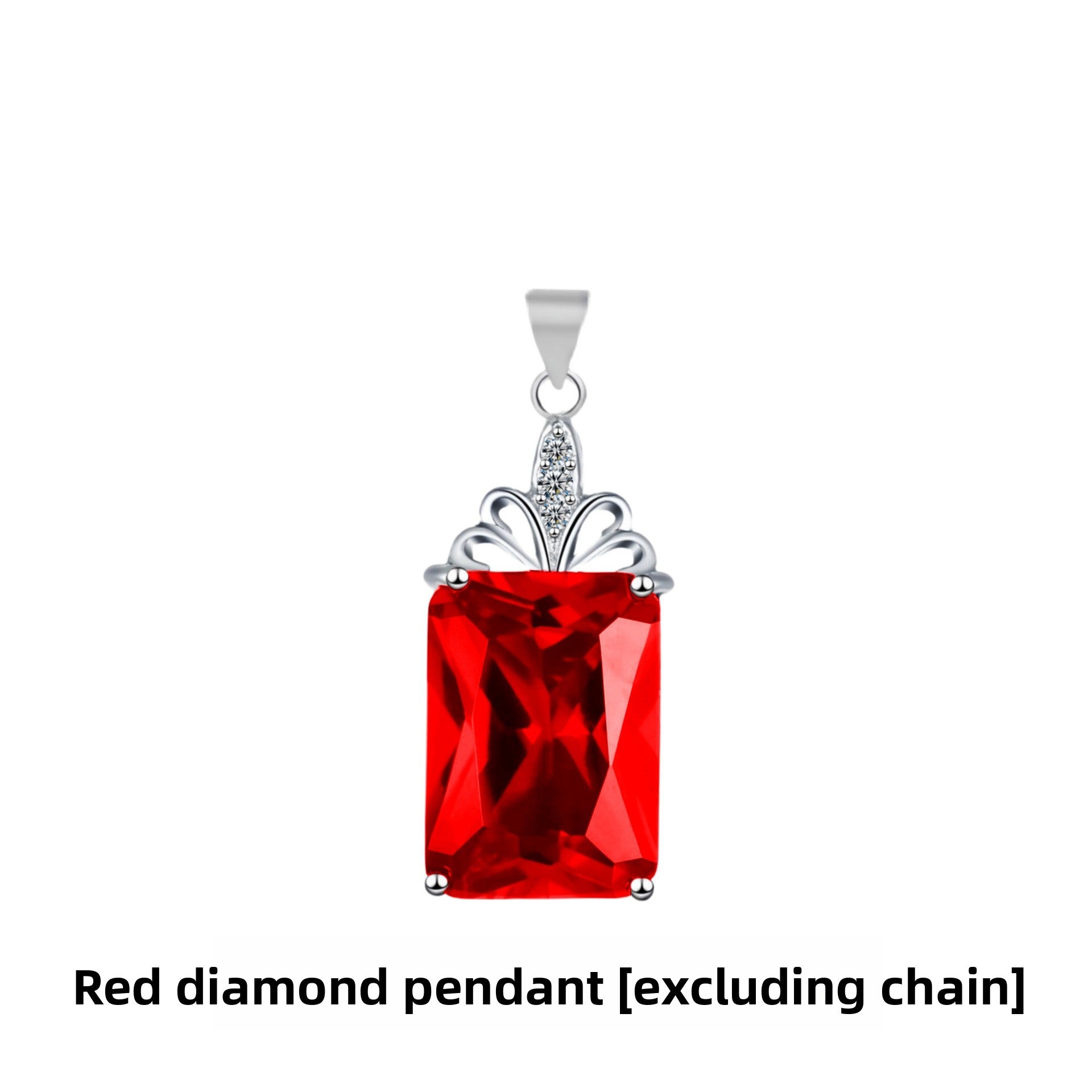 Geometric Gemstone Pendant with 18K Gold Plating