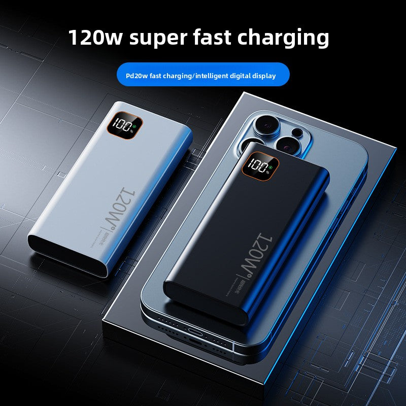 120W Super Fast Charging Power Bank 30000mAh Portable Mobile Battery Pack