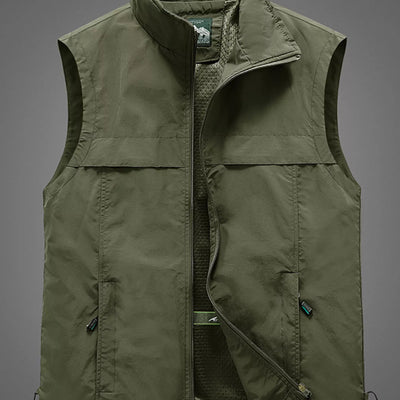 Men's Plus Size Zip Up Vest