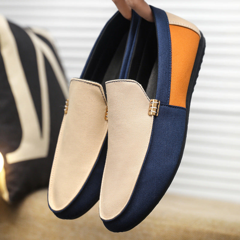 Atmungsaktive Slip-On-Segeltuchschuhe für Herren