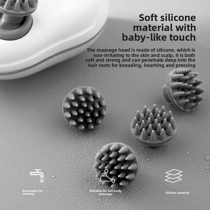 Masseur de tête automatique pour chat avec vibration et fonction rechargeable