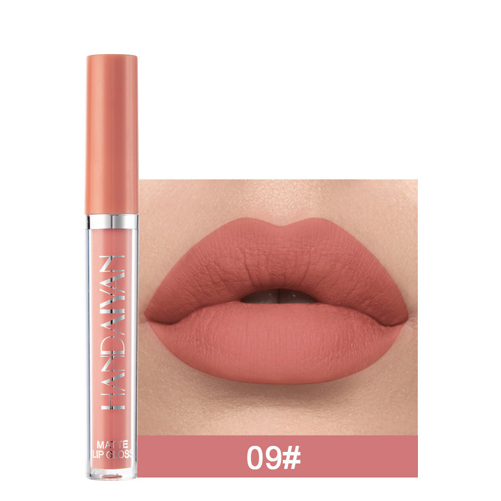 12-Farben Matter Lip Glaze Flüssiger Lippenstift wasserfest langanhaltend | 12-Color Matte Lip Glaze Liquid Lipstick Waterproof Long-Lasting