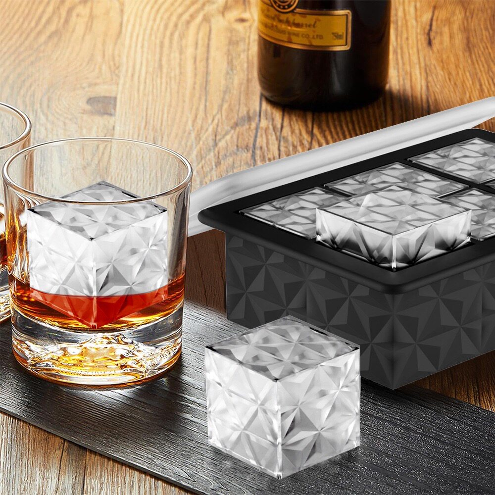 6-Cavity Whiskey Ice Ball and Cube Mold