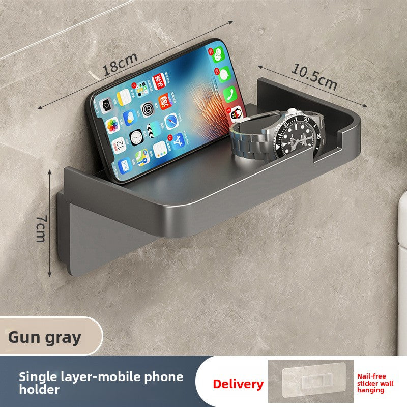 Wall Mounted Tissue Box Holder Plastic Bathroom Storage Rack