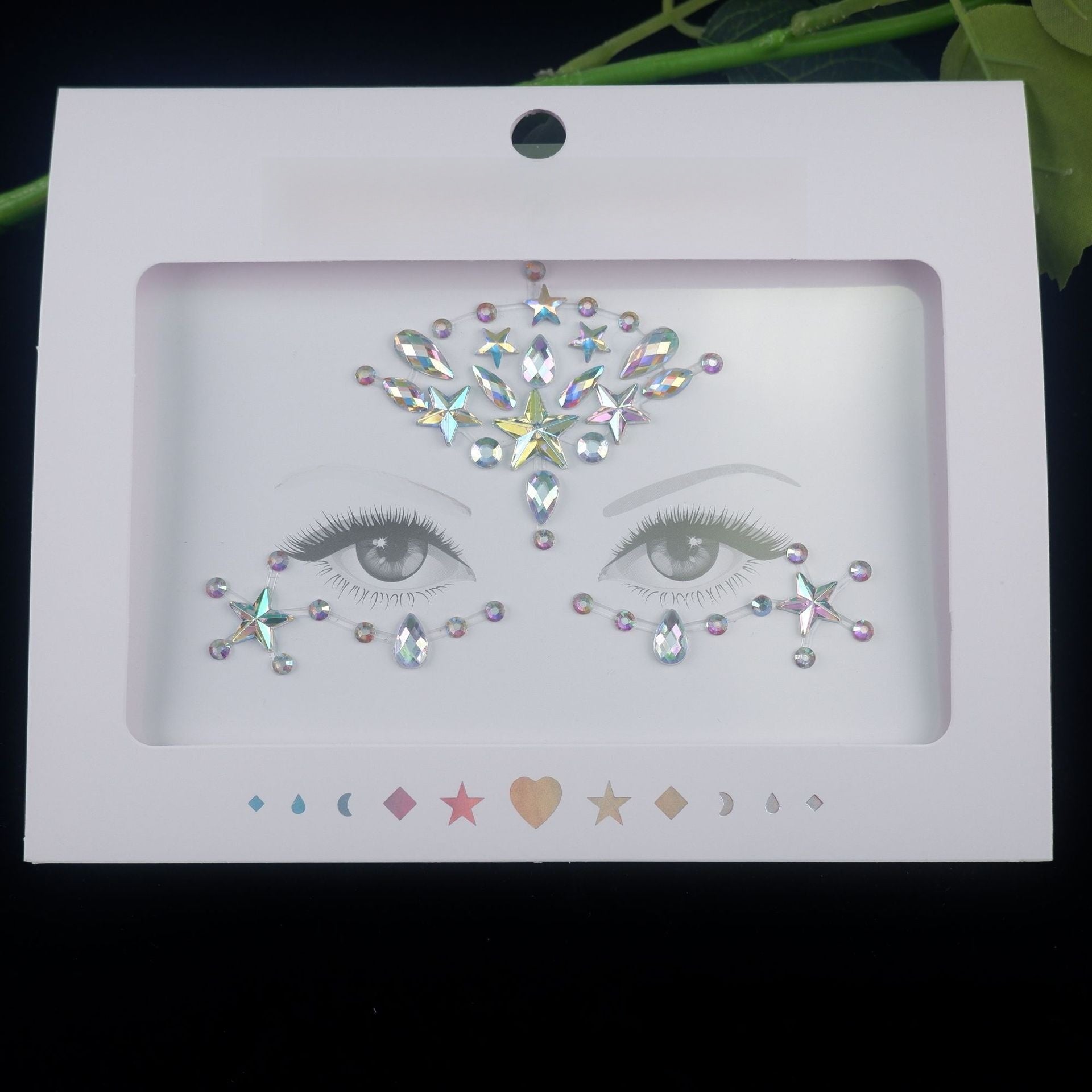 Acrylic diamond makeup face stickers