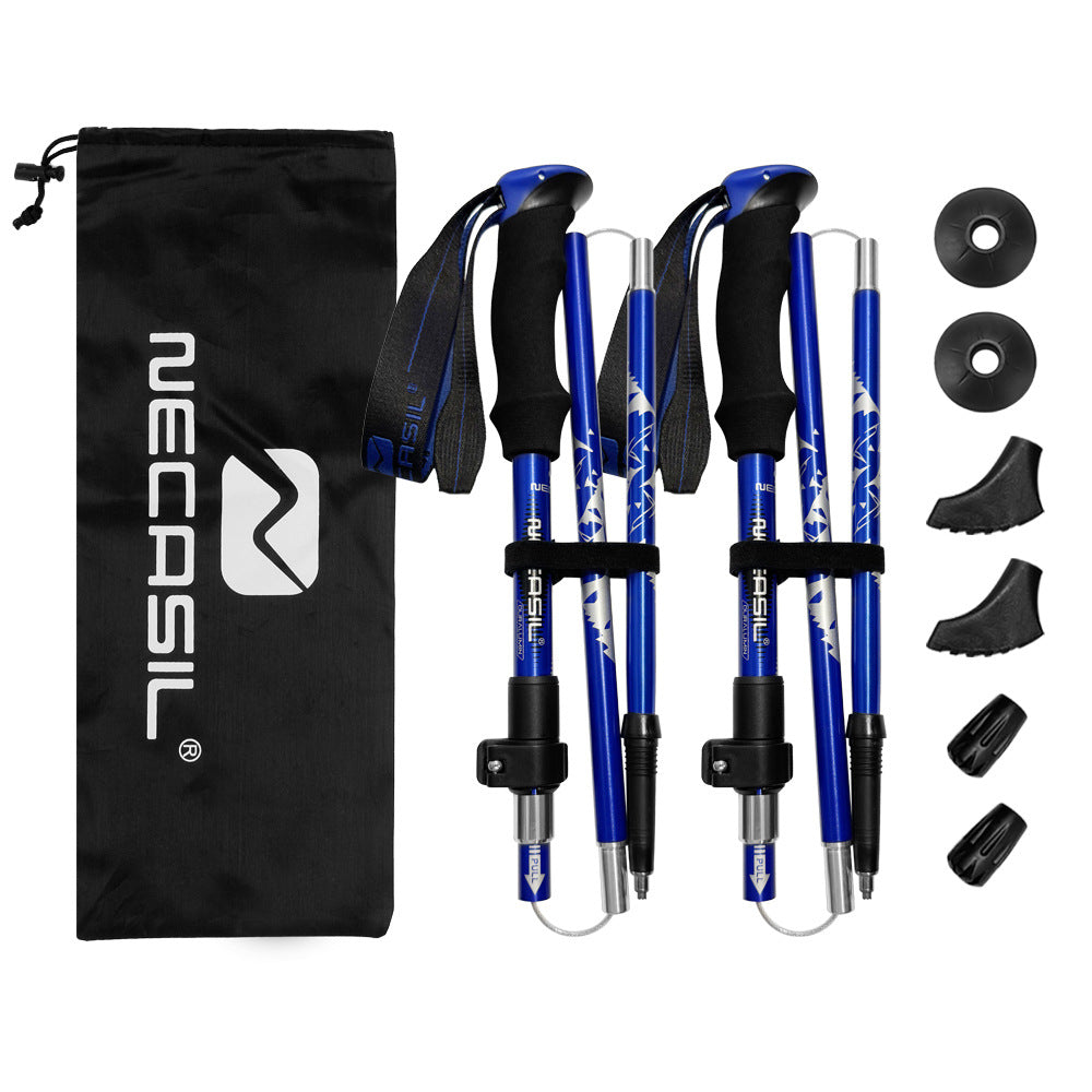 Outdoor hiking aluminum alloy trekking pole