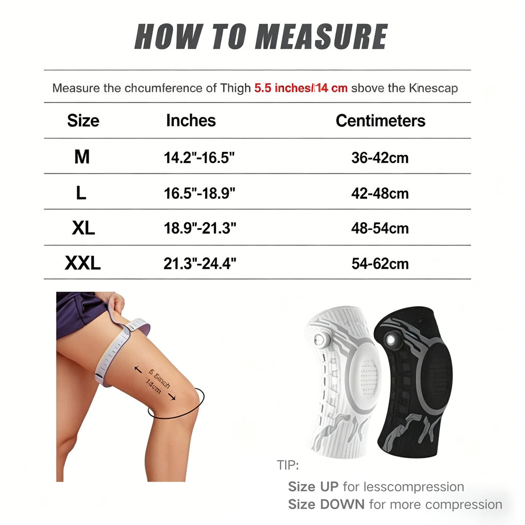 Adjustable Compression Knee Support with Patella Gel