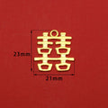 Pendentif en alliage Double Bonheur pour mariage en or