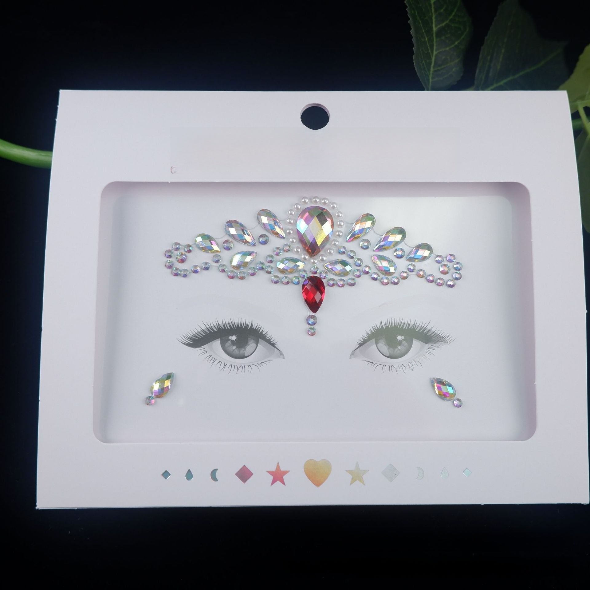 Acrylic diamond makeup face stickers