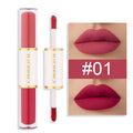 Double-Ended Matte Lipstick Long-Lasting Lip Gloss