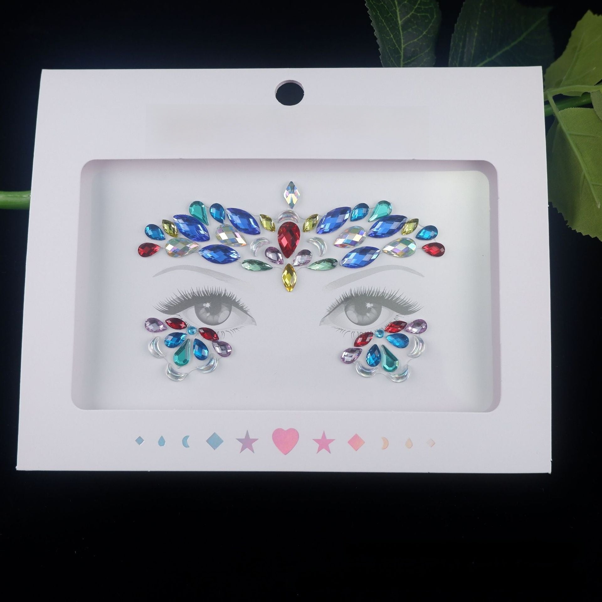 Acrylic diamond makeup face stickers