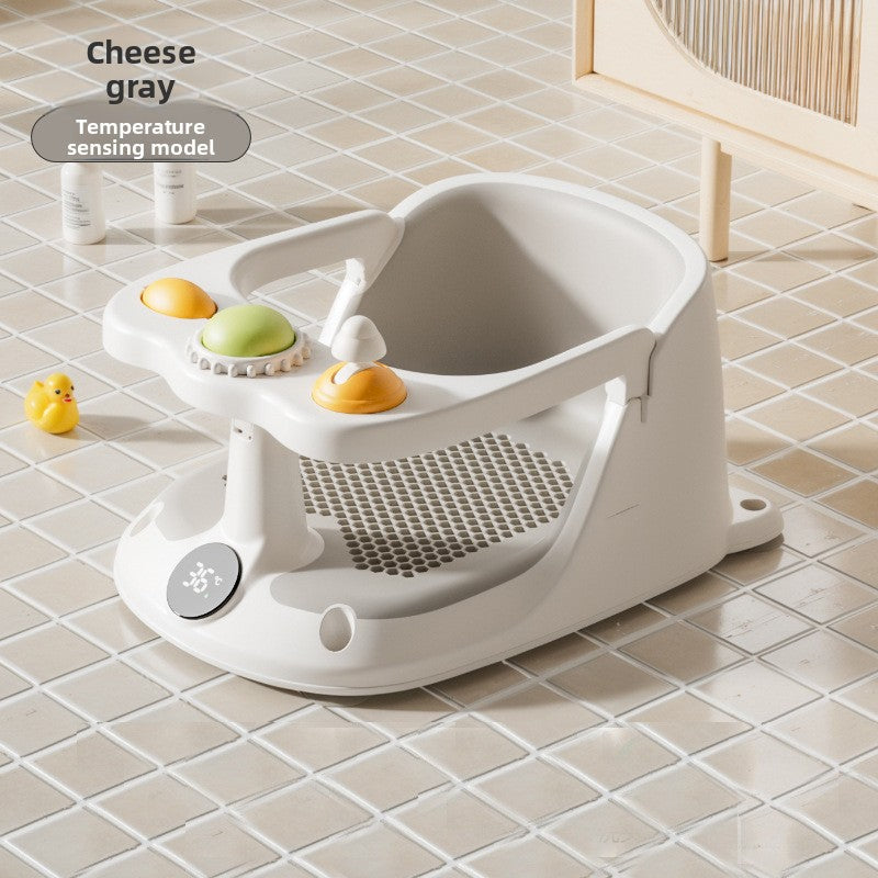Siège de bain pour bébé avec sangles de sécurité