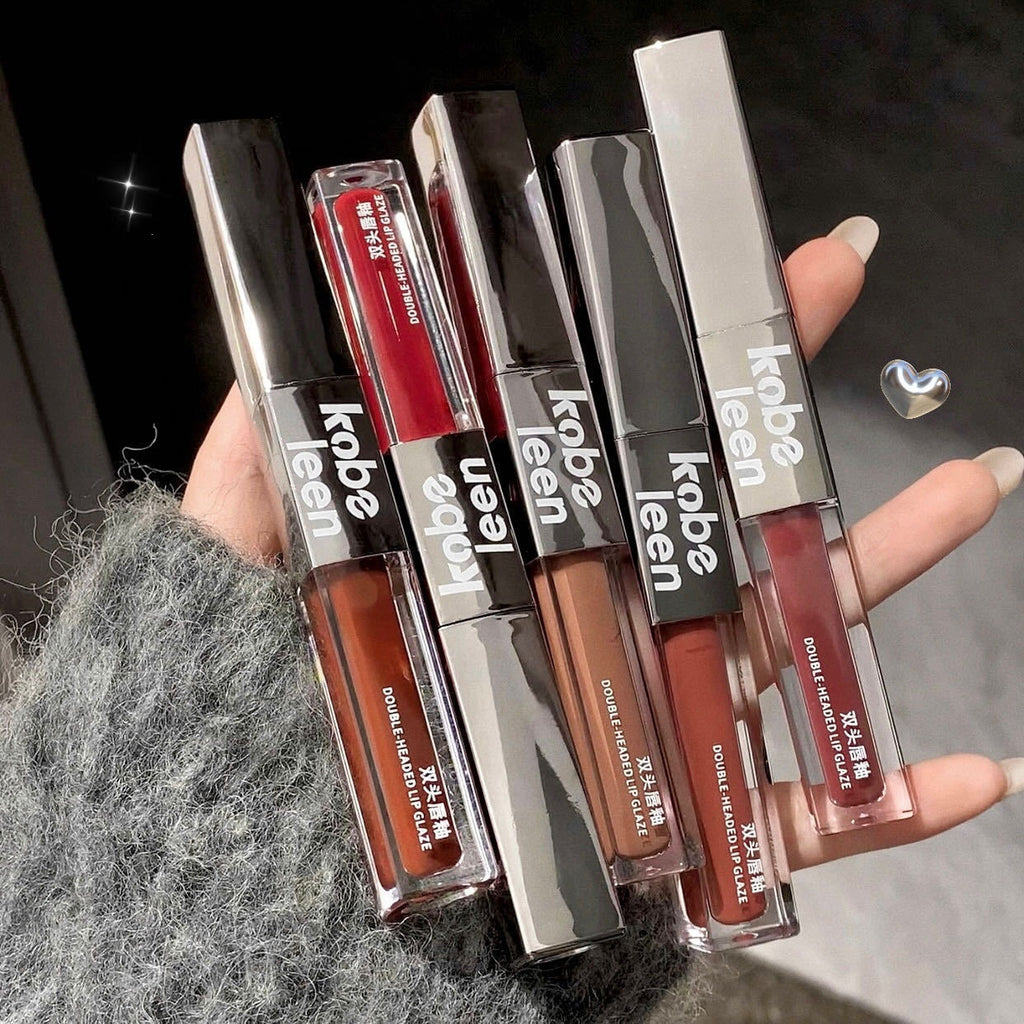 Rouge à lèvres hydratant mat velouté double embout