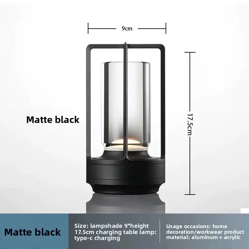 Retro All-Aluminum Touch Table Lamp