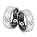 S925 Silver Smart Ring with Sleep Monitoring and Step Counter