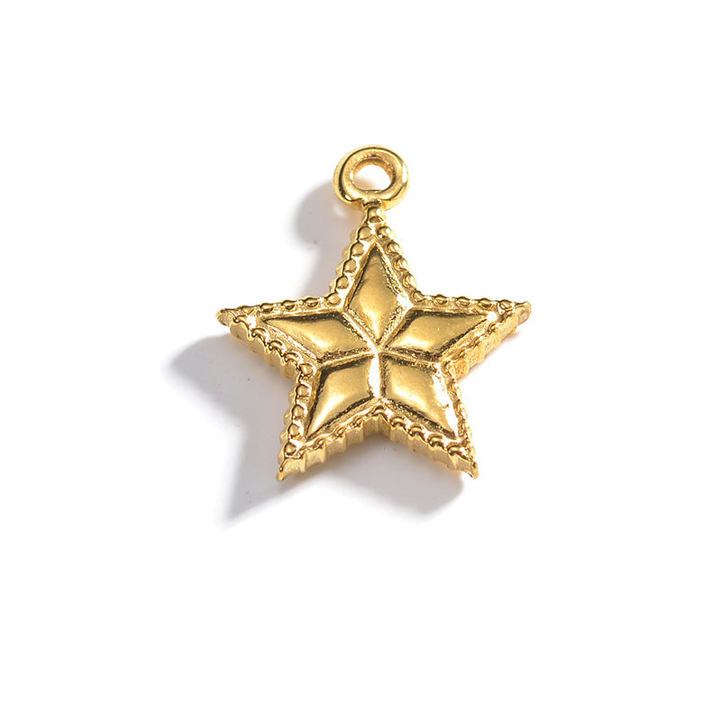 Electroplated Gold Bracelet with Pendant