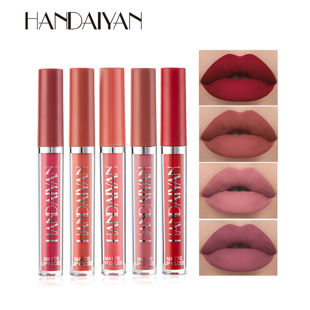 12-Farben Matter Lip Glaze Flüssiger Lippenstift wasserfest langanhaltend | 12-Color Matte Lip Glaze Liquid Lipstick Waterproof Long-Lasting