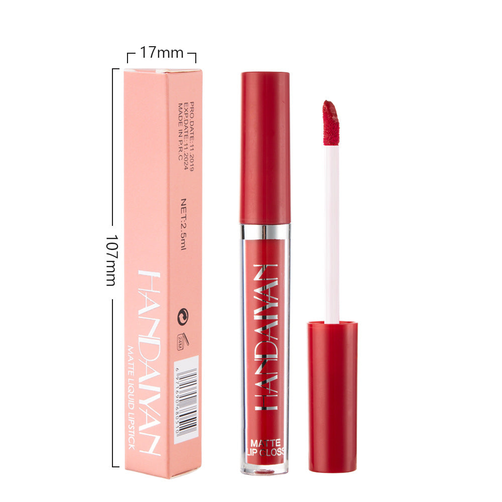 12-Farben Matter Lip Glaze Flüssiger Lippenstift wasserfest langanhaltend | 12-Color Matte Lip Glaze Liquid Lipstick Waterproof Long-Lasting