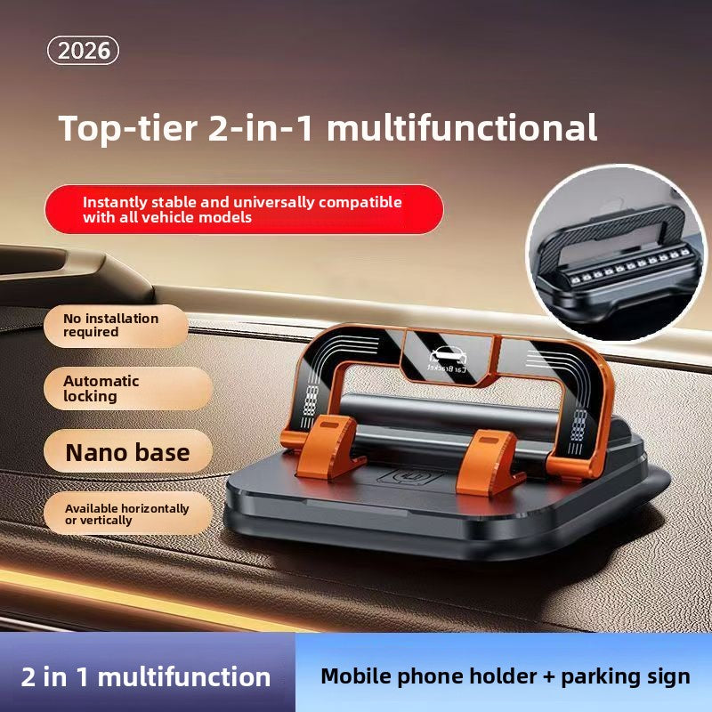Car Mobile Phone Holder with Parking Number Plate