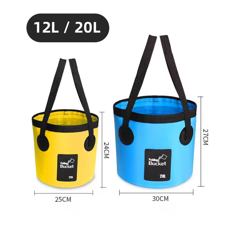 Outdoor folding fishing bucket