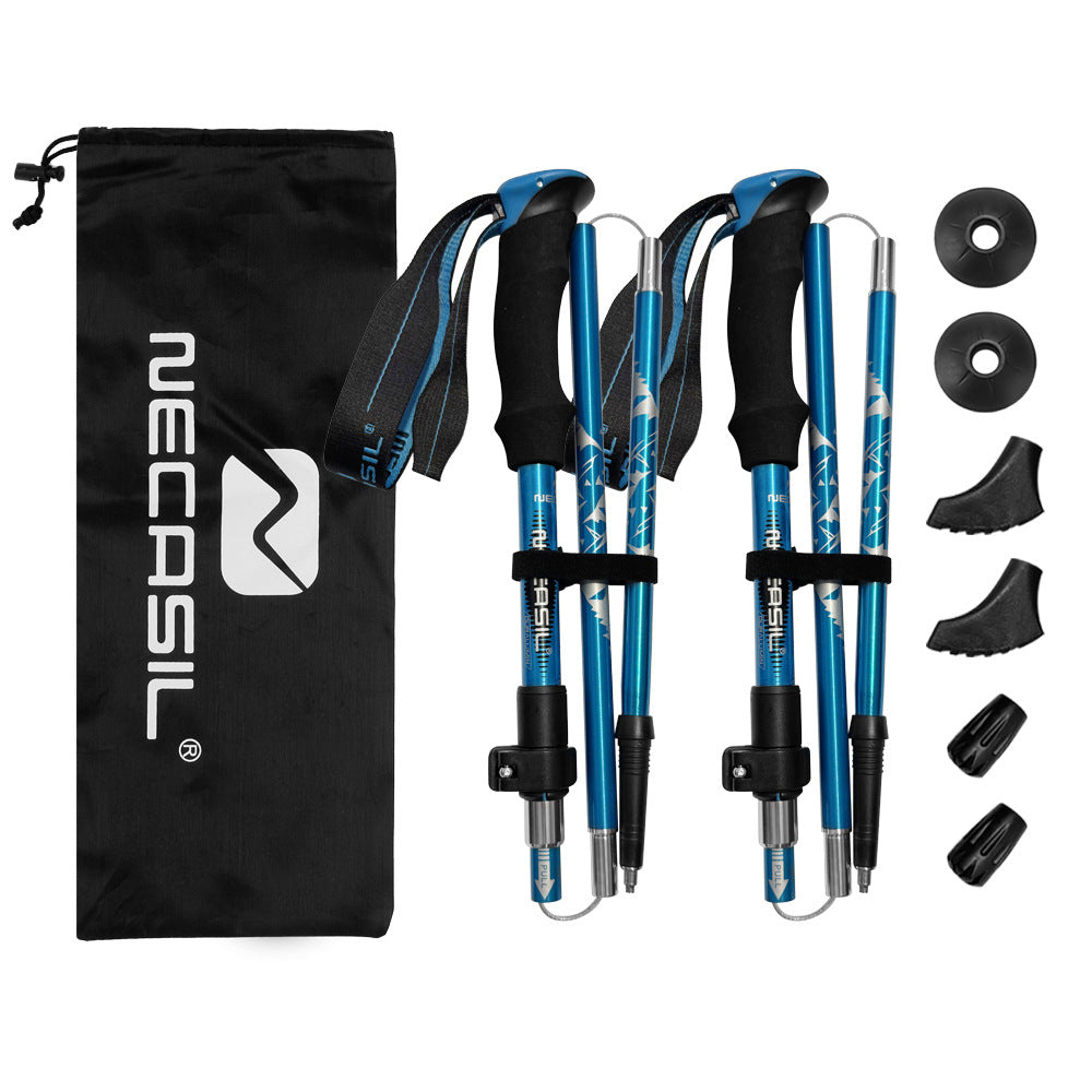 Outdoor hiking aluminum alloy trekking pole
