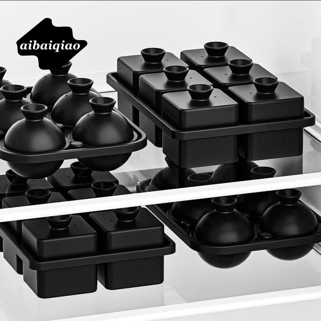 6-Cavity Whiskey Ice Ball and Cube Mold