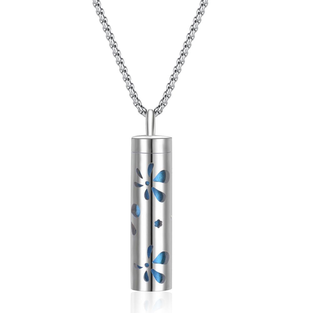 Stainless Steel Perfume Diffuser Pendant Necklace