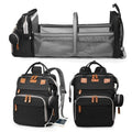 Multifunctional Mommy Diaper Bag with Foldable Bed