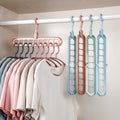 Multifunctional Foldable 9-hole Clothes Hanger