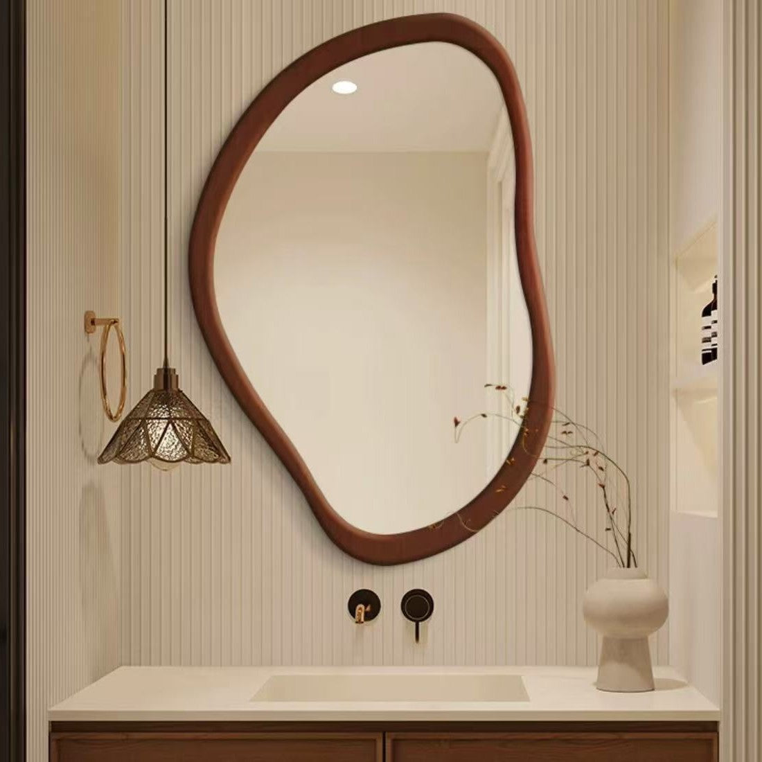 Vintage Round Decorative Wall Mirror