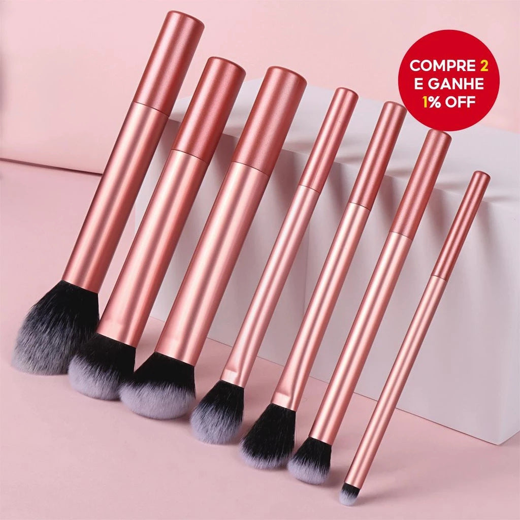 Mehrfarbiger Make-up-Pinsel