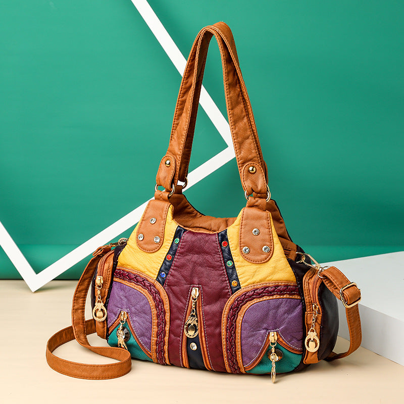 Genuine Leather Women Handbag Crossbody Shoulder Bag
