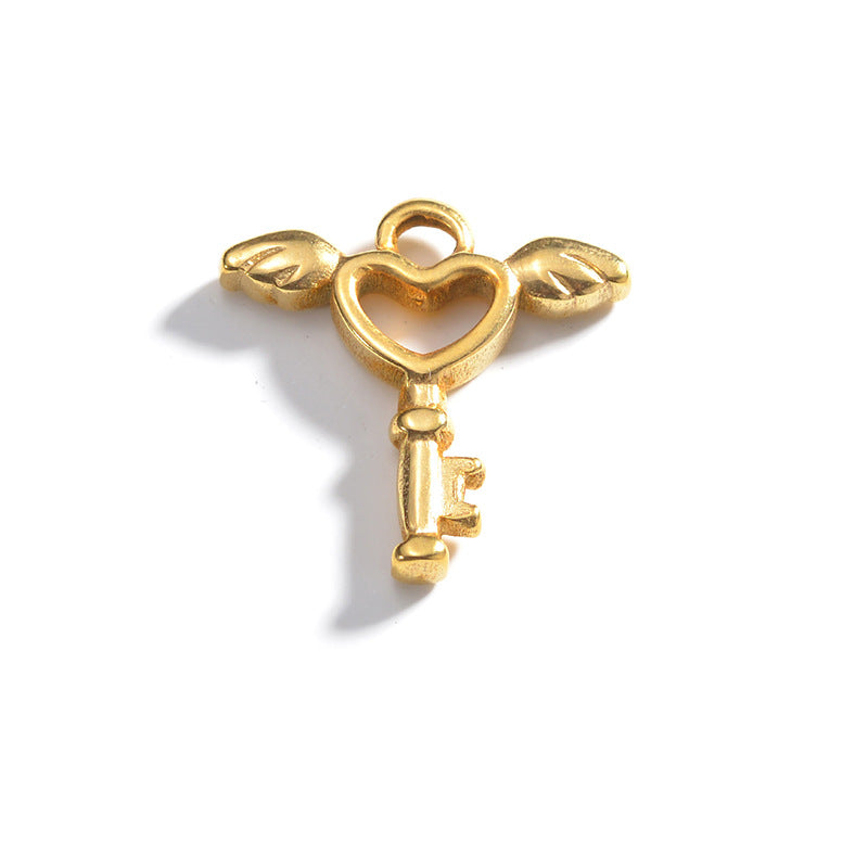 Electroplated Gold Bracelet with Pendant