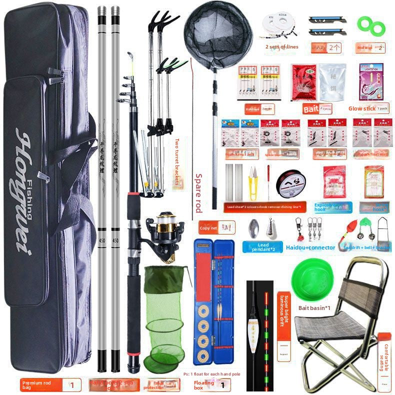 Complete Fishing Rod Set with Accessories