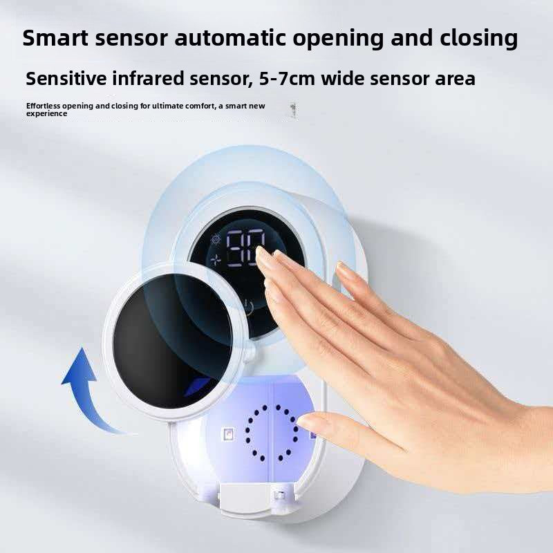 Mini Smart UV Disinfection Wall-Mounted Toothbrush Holder for Dual Users
