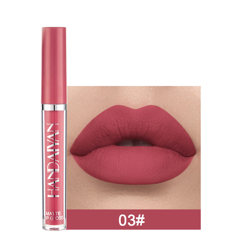 12-Farben Matter Lip Glaze Flüssiger Lippenstift wasserfest langanhaltend | 12-Color Matte Lip Glaze Liquid Lipstick Waterproof Long-Lasting