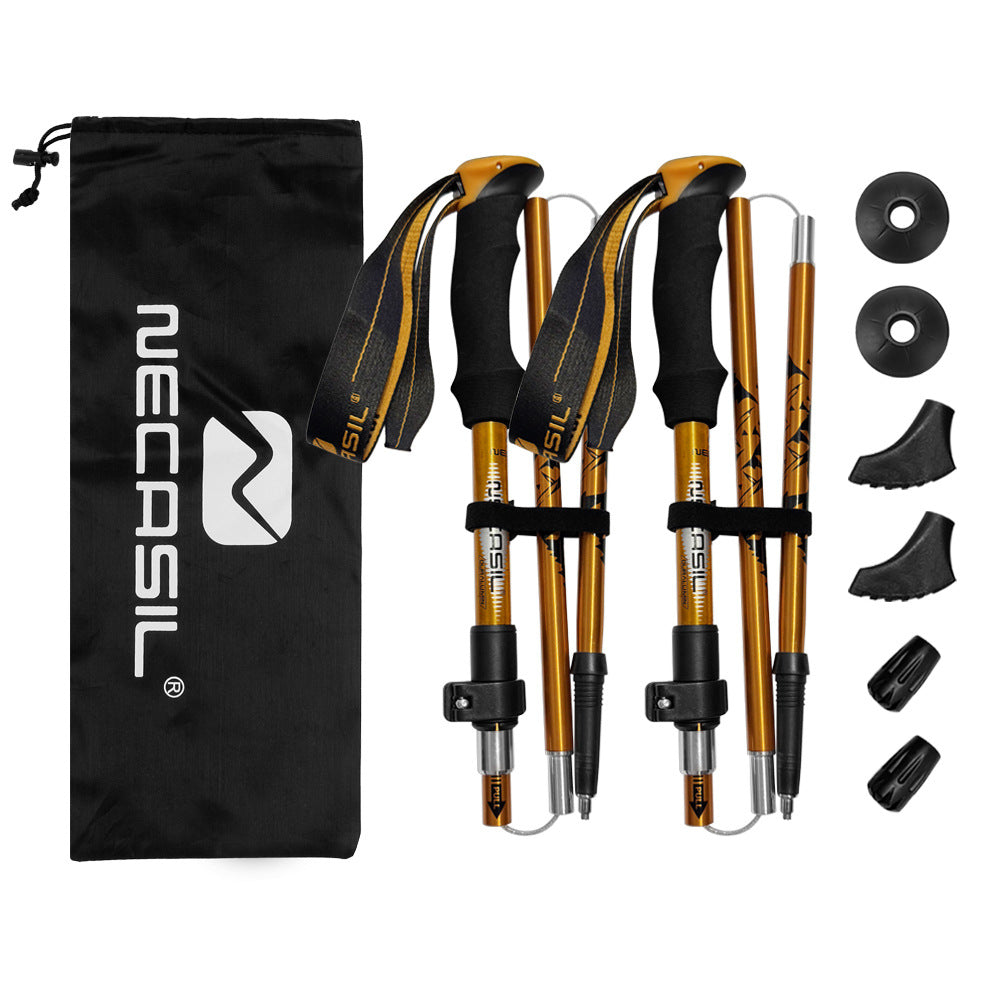 Outdoor hiking aluminum alloy trekking pole