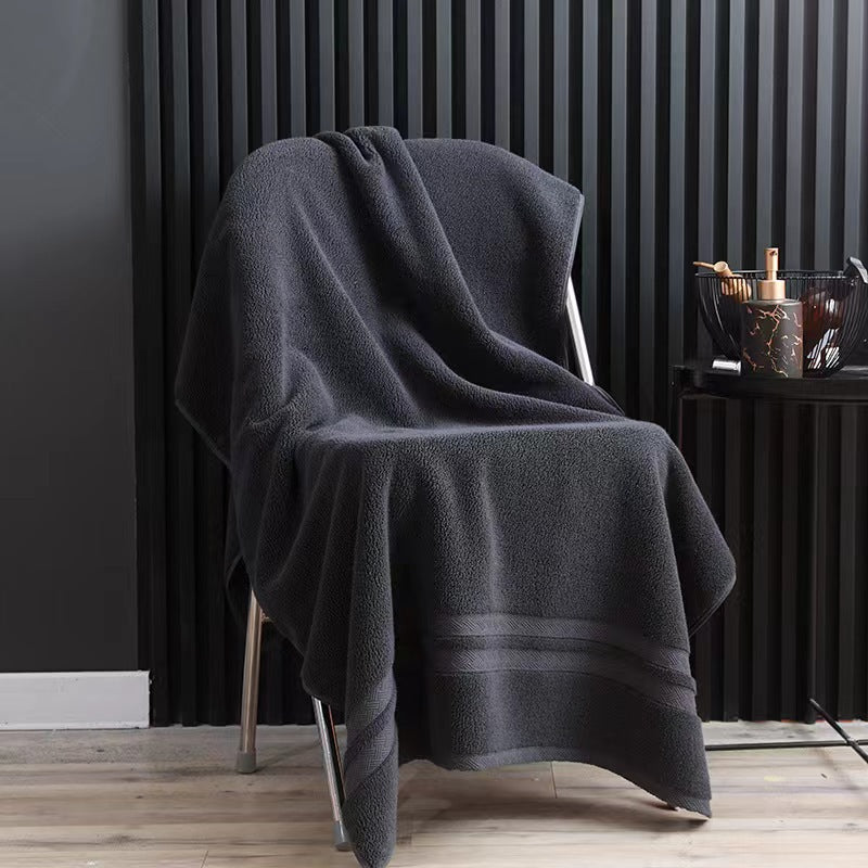 Bade- und Handtuch-Set aus reiner Baumwolle