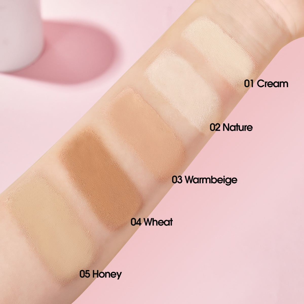 Concealer Foundation Stick with Brush Head Waterproof Natural Makeup
