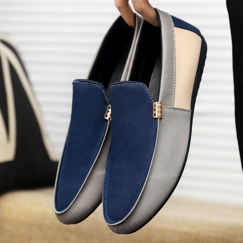 Atmungsaktive Slip-On-Segeltuchschuhe für Herren