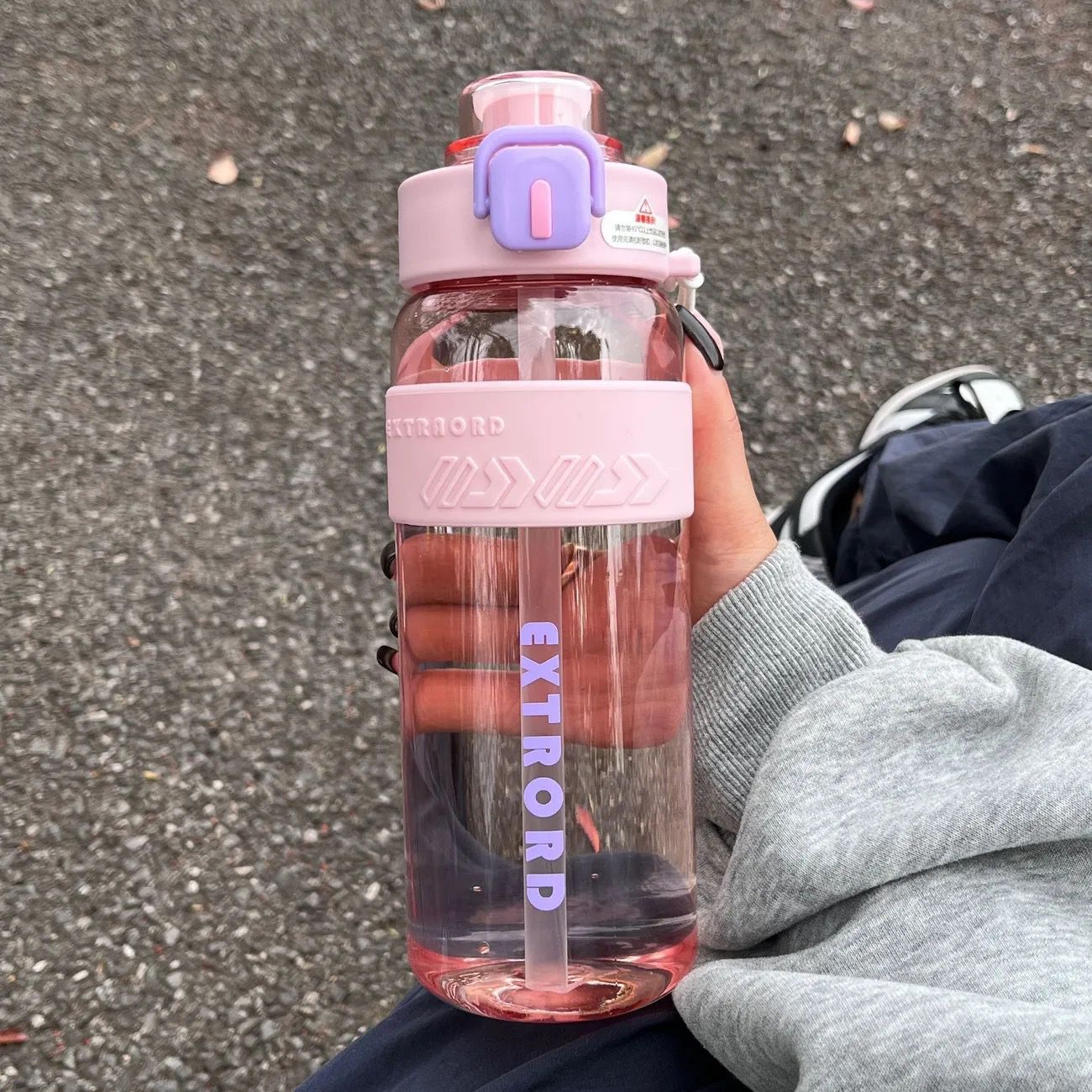 Sports Water Bottle with Straw